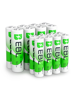 16 Juegos de Baterías Recargables EBL con Logotipo Personalizado, Combo de Baterías AA+AAA con 8 Baterías AA de 2300 mAh y 8 Baterías Recargables de 1100 mAh - Product Image 1