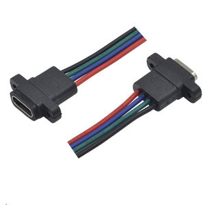 4ウェイ<span class=keywords><strong>USB</strong></span> Type-Cメスコネクタケーブル、ネジ式パネルマウント<span class=keywords><strong>USB</strong></span> Type-Cソケットケーブル - Product Image 1