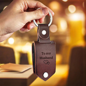 Cadeau pour la fête des mères et des pères, cadre photo miniature <span class=keywords><strong>personnalisé</strong></span>, <span class=keywords><strong>porte</strong></span>-<span class=keywords><strong>clés</strong></span> en cuir avec photo personnalisée - Product Image 2