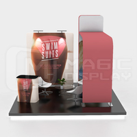 10x10 ft 10x15ft Portable Tissu Affiche Modulaire Salon Stand Exposition Stand Toile de Fond Stand