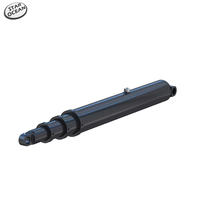 Cylindres télescopiques hydrauliques en acier inoxydable personnalisés de haute qualité pour l'avant et le dessous du véhicule pour camion à benne basculante