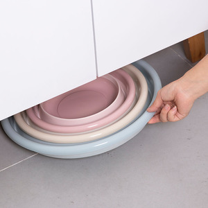 5L di động mới sinh ra ráp bé bồn tắm có thể gập lại tóc rửa lưu vực món ăn bồn tắm tiết kiệm không gian nhựa washtub đóng mở lưu vực - Product Image 2