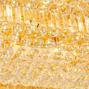 Đèn trần <span class=keywords><strong>LED</strong></span> hiện đại sang trọng JYLighting, đèn chùm pha lê K9 cho phòng khách, ánh sáng trắng ấm - Product Image 5