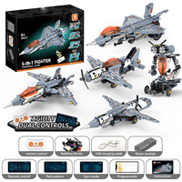 Kit de construction de drone RC transformable 5-en-1 STEM éducatif avec télécommande double mode et contrôle par application