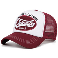 Gorra Personalizada de Chicago Windy City 1967, Bordada, con Malla Trasera, 5 Paneles, Cierre a Presión, Unisex, para Hombre y Mujer, Gorras Personalizadas OEM