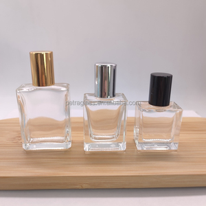 Venta caliente 10ml 15ml Mini Cuadrado Claro Vacío Perfume Roll on Container Botella de rodillo de vidrio de aceite esencial - Product Image 6