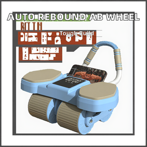 Tự động phục hồi thép bụng bánh xe cruncher thân thiện với môi nhà tập thể dục thiết bị tập thể dục khuỷu tay hỗ trợ bụng giảm béo - Product Image 2