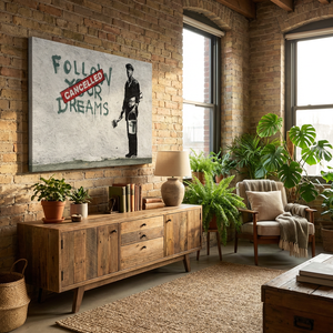 Cuadro de Graffiti en Lienzo, Impresión Artística para Decoración del Hogar, Diseño Abstracto, Proyección Moderna, Florero de Pared - Product Image 4