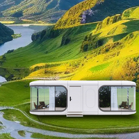 Préfabriqué Mobile Modulaire Minuscule Luxe Espace Capsule Maison Vie Maisons Bureau avec Chambre