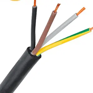 4 cores h07rn f rubber cable factory specializes in manufacturing with VDE stranded