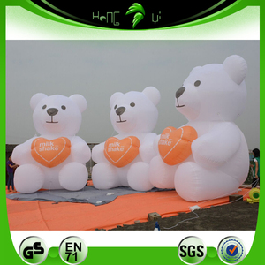 Modello Gonfiabile Gigante a Forma di Orso, Gonfiabili Pubblicitari per Esterni, Mascotte Orso Bianco in PVC per Promozione del Marchio e Decorazione Eventi - Product Image 3