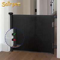 Barrière de sécurité pour bébé Sair, filet en PVC, barrière de sécurité rétractable pour bébé, montage mural, barrière de sécurité pour bébé à verrouillage automatique