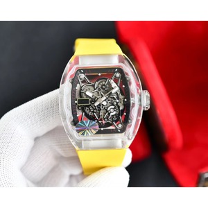 Nuevo Reloj Mecánico para Hombre con Correa de Goma y Cristal de Zafiro, Estilo Popular, Reserva de Energía, 24 mm, Alta Gama, para Uso Casual - Product Image 3
