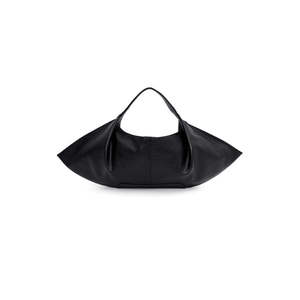 Sac à main de luxe décontracté en cuir Marlon noir, fourre-tout de créateur grande capacité avec une poignée et décoration imprimée - Product Image 5