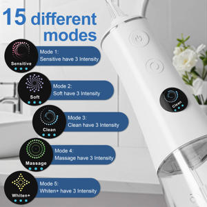 Hydropulseur rechargeable IPX8, irrigateur dentaire portable, alimentation USB/batterie, étanche pour irrigateur buccal - Product Image 3