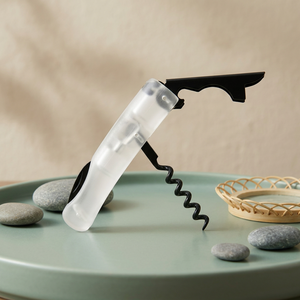 Ouvre-bouteille multifonctionnel avec tire-bouchon et levier, pour bouteilles de vin et de bière, fonctionnement manuel, compact et portable - Product Image 6