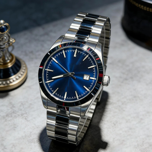 Montre mécanique automatique de luxe Latiris, mouvement automatique, acier inoxydable, 41 mm, cadran en cristal saphir, résistante à l'eau 3 BAR, unisexe - Product Image 4