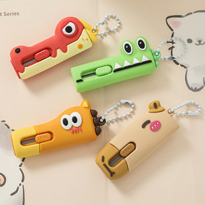 Couteau utilitaire de dessin animé Ruan Dou, mini ouvre-emballage portable, porte-clés, outil cadeau pour étudiant - Product Image 2