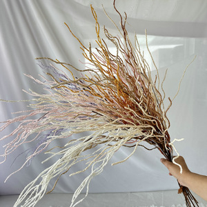 Plantas Verdes Artificiales con Ramas de Semillas de Arroz de 30cm-100cm, Decoración de Plástico para Bodas y Hogar - Product Image 2