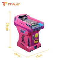 Machine de jeu d'arcade de flipper pour enfants à monnayeur TT Play avec écran LED pour centres de divertissement et parcs d'attractions