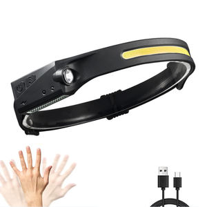 Faro delantero ligero de 5 modos, linterna LED COB de 10W, 350 lúmenes, con Sensor de movimiento, recargable - Product Image 1