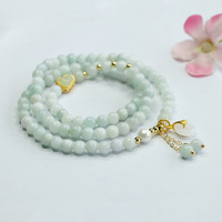 Bracelet en jade vert naturel en gros, bijoux de mode, bracelet en jadéite de Birmanie, bracelet rond en jade de Myanmar