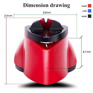 Suction Cup Knife Sharpener Dual Purpose <b>Tungsten</b> Carbide Manual Stainless Steel Multi Grit For Knives And Scissors - Product Image 4