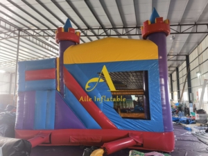 Château gonflable classique pour enfants, modèle combiné avec protection intégrée, pour saut et jeu - Product Image 5