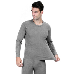 <span class=keywords><strong>Sous</strong></span>-vêtements longs en coton blanc pour homme, vêtements d'hiver, ensemble thermique haut et bas - Product Image 4