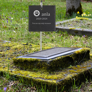 Lápida Conmemorativa Vertical Personalizada para Mascotas, Decoración de Jardín, Maceta de Metal para Exteriores - Product Image 5