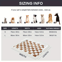 Couverture de lit pour chien et chat, lavable, épaisse, luxueuse, chaude, en peluche douce, respirante, de haute qualité
