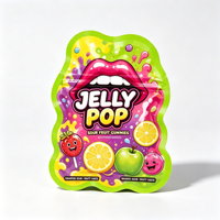Sachet Doypack Personnalisé de Forme Spéciale, Sac Zip en Plastique Coloré, Emballage Alimentaire de Forme Spéciale pour Bonbons, Gommes et Snacks