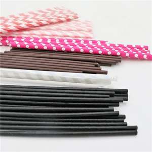 Pailles en papier colorées écologiques recyclables, en vrac ou emballées individuellement, pour jus - Product Image 6