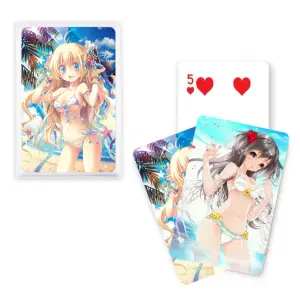 Benutzer definierte romantische sexy nackte Mädchen Spielkarten Erwachsene Sex spiel Anime Poker Karten