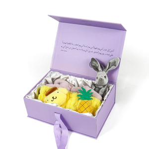 Premium Design Gift Packaging <b>Magnetic</b> <b>Box</b> Reusable Clothing Storage Boxes Underwear Gift Packaging <b>Box</b> with Ribbon Handle - Product Image 2