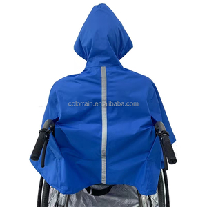 Heavy Duty Electric Scooter Senior Wheelchair <strong>Raincoat</strong> with Reflective Tape - Product Image 3