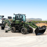 LANDWARD Mini-chargeuse-pelleteuse compacte 4x4 économique, Tracteur compact, Mini-chargeuse-pelleteuse d'excavation de Chine