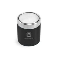 HANGSHAU Cuisine Bureau En Acier Inoxydable Couvercle Pivotant Bureau Mini Poubelle De Bureau Poubelle De Bureau Mini Table Poubelle Mini Poubelle