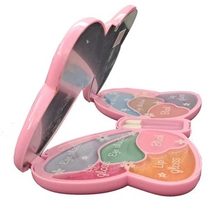 Ensemble de peintures pour le visage pour filles, boîte de <span class=keywords><strong>maquillage</strong></span> en plastique scintillante avec papillons, jouet de princesse pour petite fille, cadeau d'anniversaire familial - Product Image 4