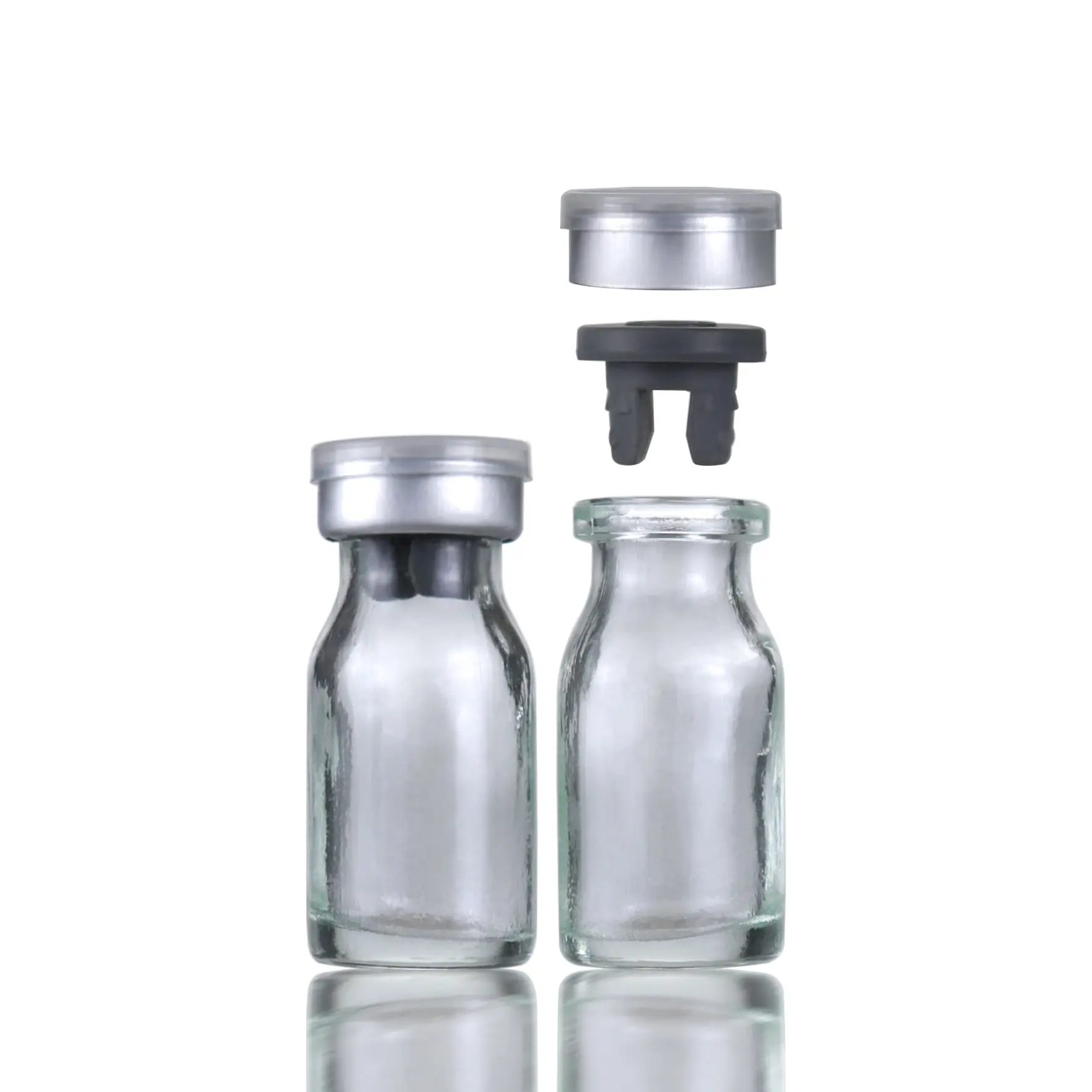 Flacon d'injection en verre épais de 10ml, flacons de médicaments stériles moulés pour les allergènes