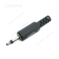 Qiao QA-YPC- Prise jack mono stéréo 3,5 mm 1/8 en cuivre noir, accessoires de connecteur audio et vidéo pour guitare, microphone, mélangeur