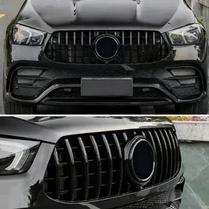กระจังหน้าทรง Racing สำหรับ Mercedes Benz GLS X167 ปี 2024-2025 รุ่น GLS400 GLS450 GLS580  ตะแกรงกันชนหน้าแบบตาข่าย  ฝาครอบตกแต่ง - Product Image 4