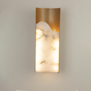 Lampada da Parete Artistica in Alabastro con LED per Corridoi, Ingressi e Scale, Illuminazione Decorativa Moderna - Product Image 1