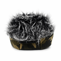 Casquette de baseball unisexe ajustée à visière plate, en toile polyester/coton, motif camouflage multicolore, style vintage de haute qualité