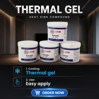 Pâte Thermique Personnalisée en Gel 100g pour Pavé Tactile d'Ordinateur, Emballage Personnalisé, Utilisation pour Dissipateur de Chaleur
