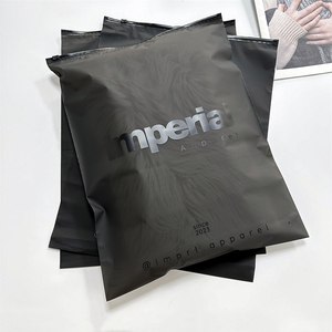 Custom Print Zip <strong>Seal</strong> Black Frosted Zipper <strong>Bag</strong> for Clothing Matte Slider Plastic Packaging <strong>Bags</strong> for Garment T Shirt Ziplock <strong>Bag</strong> - Product Image 2