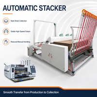 Machine automatique de découpe, d'impression flexo multicolores et de superposition pour la production de boîtes en carton
