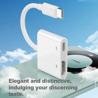 4K Video Audio USB-C auf USB 2.0 Adapter für iPhone 17/16/15 mit USB 3.1 Schnittstelle und PD100W Ausgang – Auf Lager