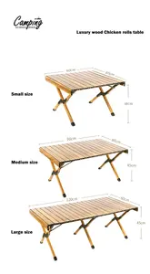 Mesa de picnic portátil de aluminio grueso grande, mesa de rollos de pollo europea para exteriores, mesa plegable de aleación para exteriores