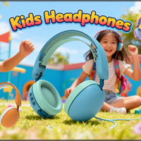 Casque audio supra-auriculaire à réduction de bruit pour enfants, très vendu, avec ANC 5.3, étanche IPX6, son Hi-Fi, idéal pour le sport, le DJ et l'aviation